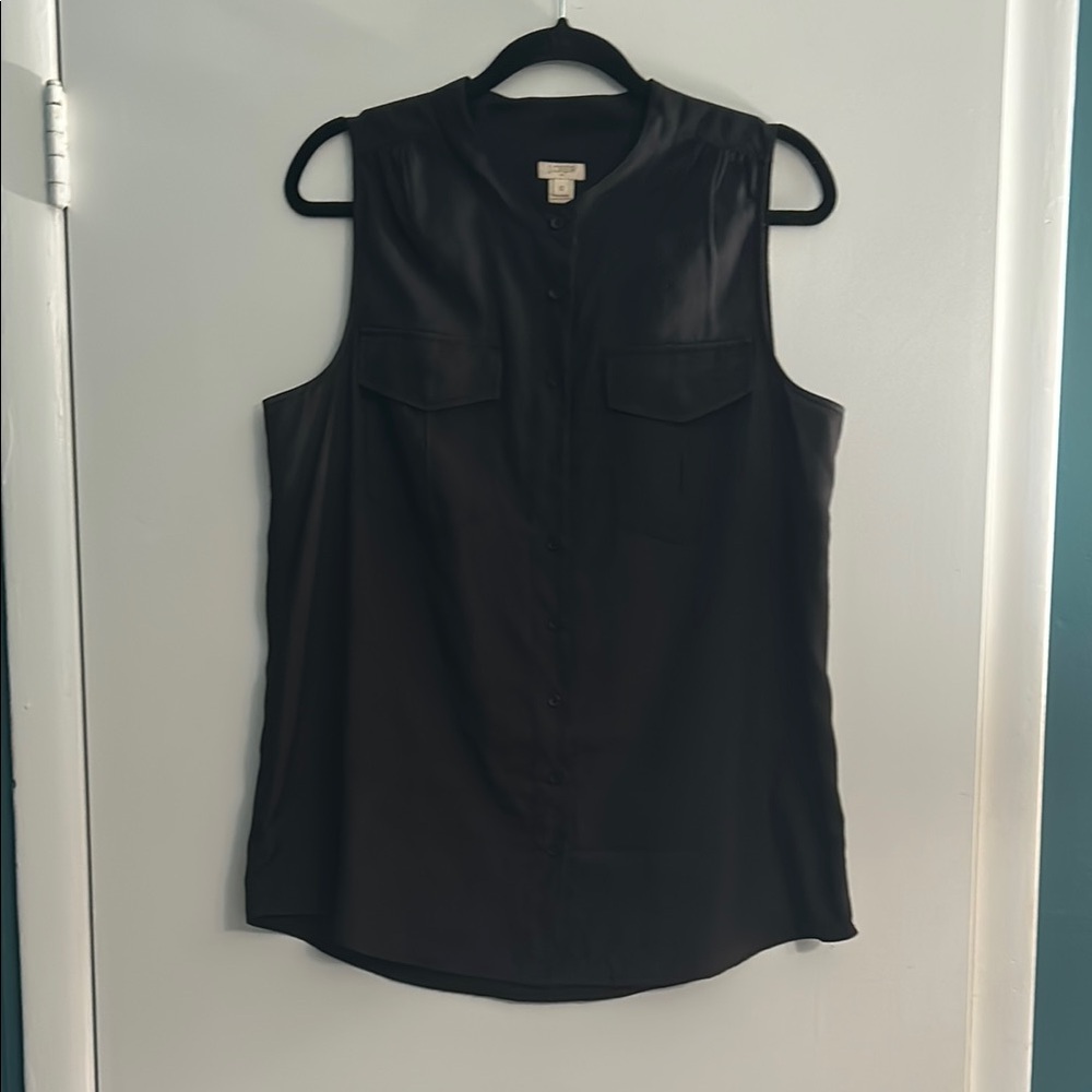 J. Crew Black Sleeveless Tank Top